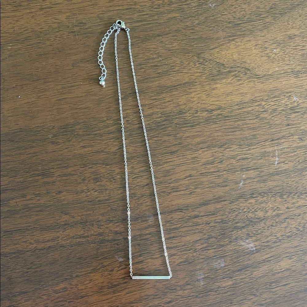 Target Silver Bar Pendant Necklace for Women